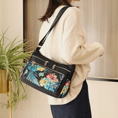 Large Capacity Nylon Printing Crossbody Bag