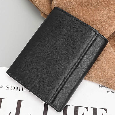 RFID Leather Wallet for Men Front Pocket Slim Trifold Wallet