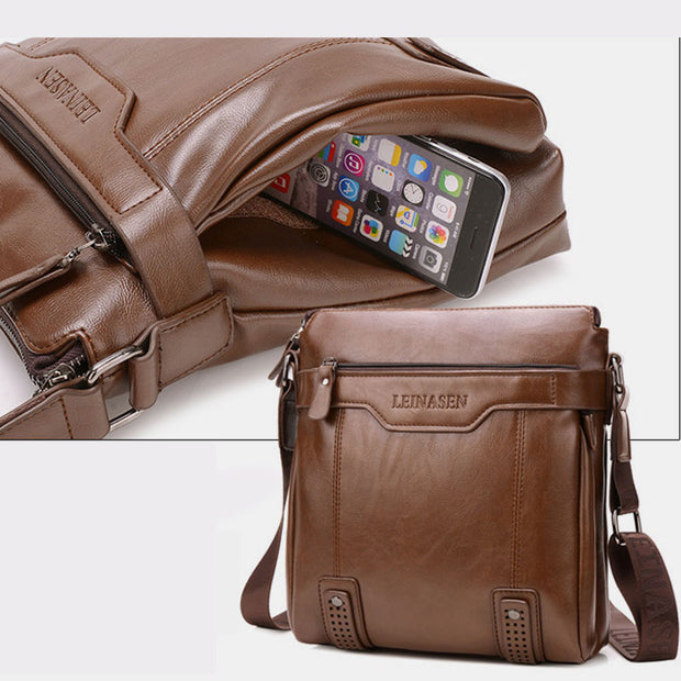 Waterproof Business Independent Double-layer Messenger Bag