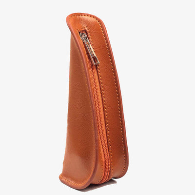 Portable Small Storage Bag For Men Solid Color Leather Purse