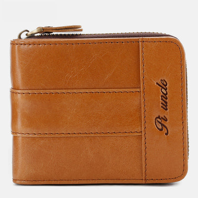 RFID Large Capacity Vintage Short Wallet