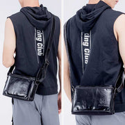 Large Capacity Genuine Leather Waterproof Messenger Bag