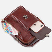 Large Capacity Multifunctional Leather Crossbody Bag