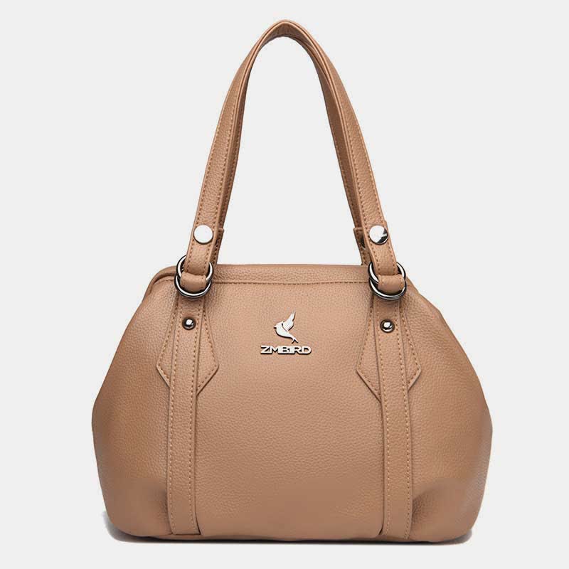 Shoulder Bag for Women Vegan Leather Tote Handbag with Zipper Closure