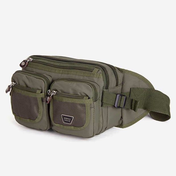 Multi-Pocket Large Capacity Durable Casual Waist Bag