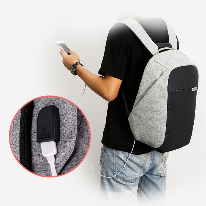 USB Charging Laptop Backpack For Men Business Waterproof Daypack