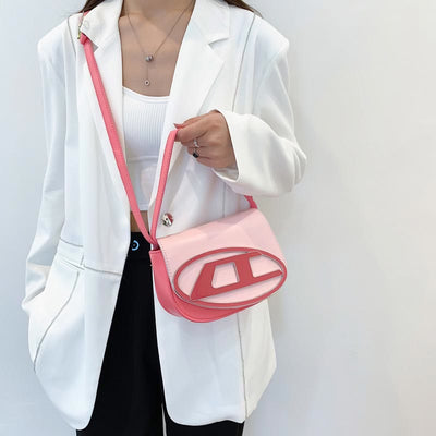 Shoulder Bag For Women Clamshell PU Leather Shopping Crossbody Bag