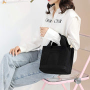 Multi-Pocket Handbag for Women Casual Canvas Tote Bag Daily Purse