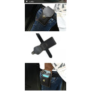 Genuine Leather Phone Holster for Men EDC Phone Belt Pack Bag
