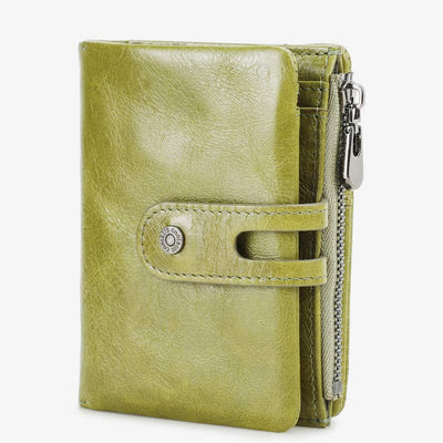 Anti-theft Apple Wallet Real Leather RFID Blocking Airtag Wallet