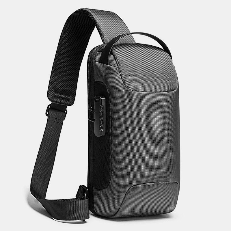 Waterproof Sling Bag With USB Charging Port