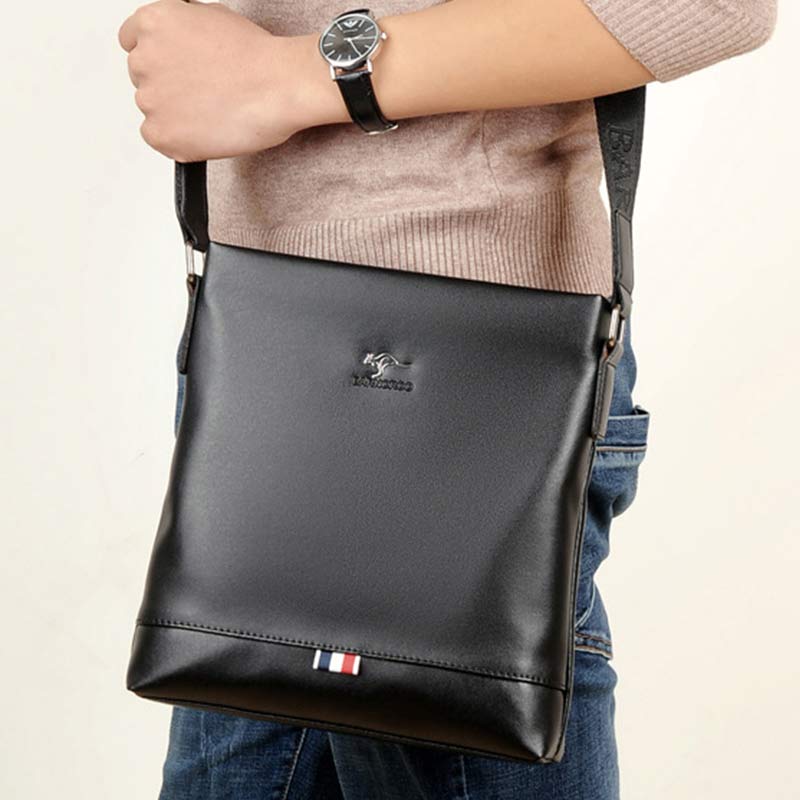 Men's Messenger Bag Crossbody Bag Soft Leather Travel Bag Sling Pack