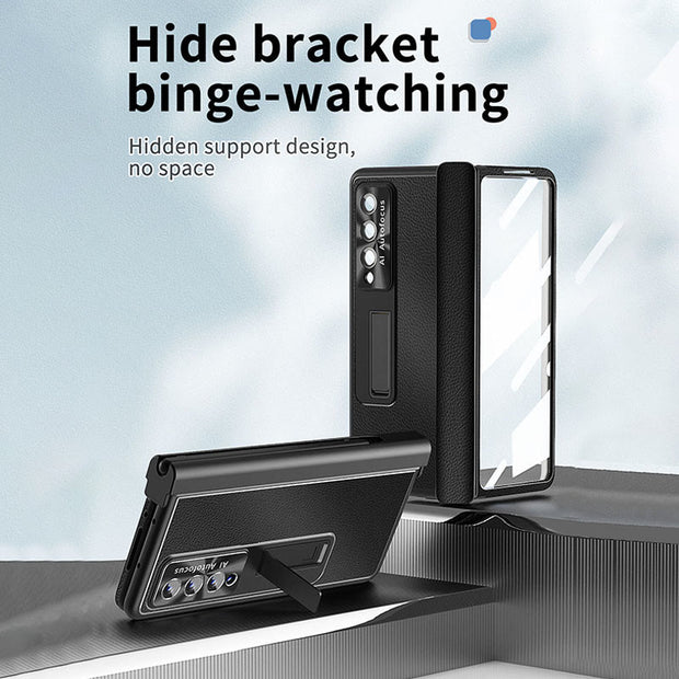 Phone Case For Z Fold 4 Magnetic Hinge Folding Protective Case