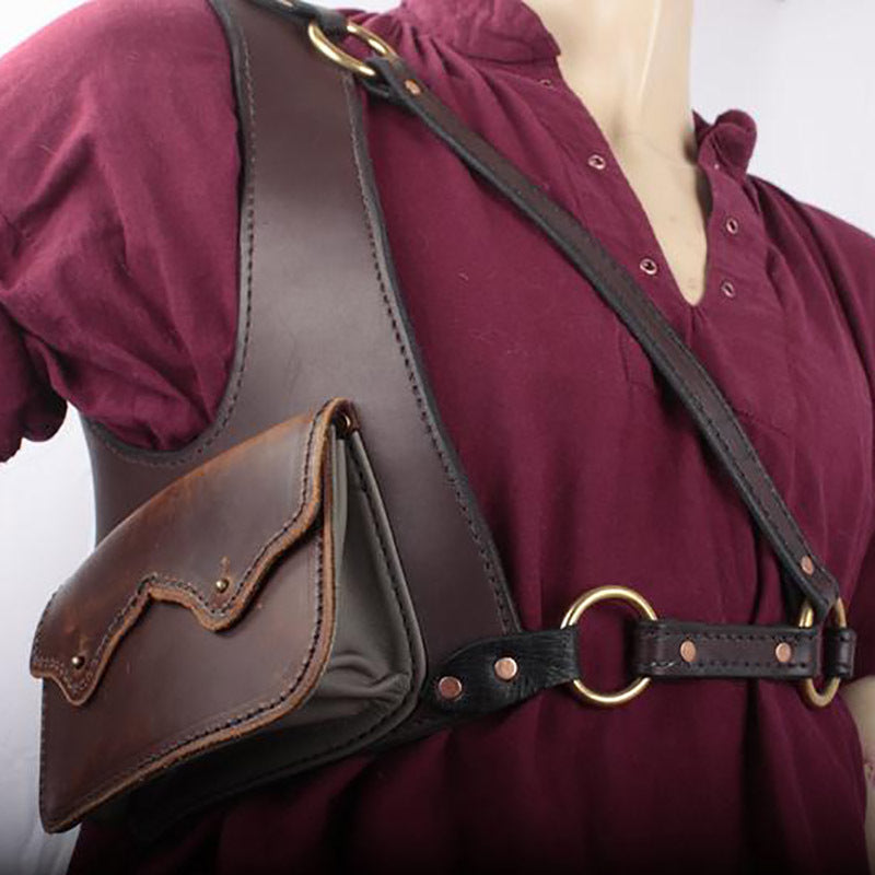 Underarm Side Shoulder Purse For Women Retro Viking Holster