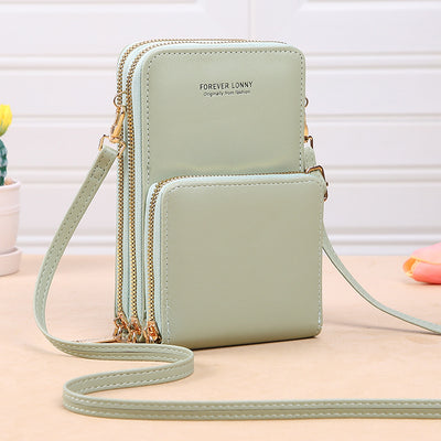 Touch Screen Phone Bag Accordion Multiple Card Slot For Women