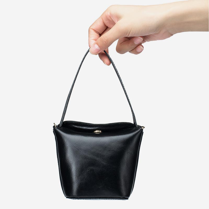 Mini Bucket Bag Handbag Roomy Coin Purse Small Hobo Bag for Women