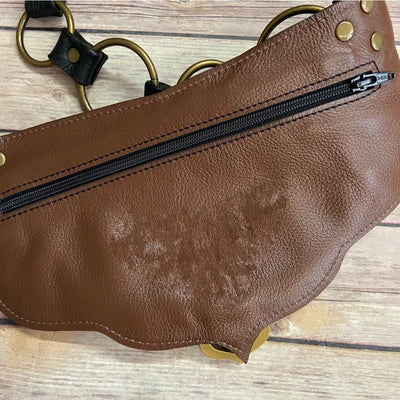 Retro Waist Bag For Women Medieval Colorblocking Pouch Hip Bag