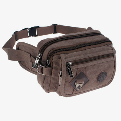 Canvas Belt Bag Outdoor Riding Mens Sports Waist Bag