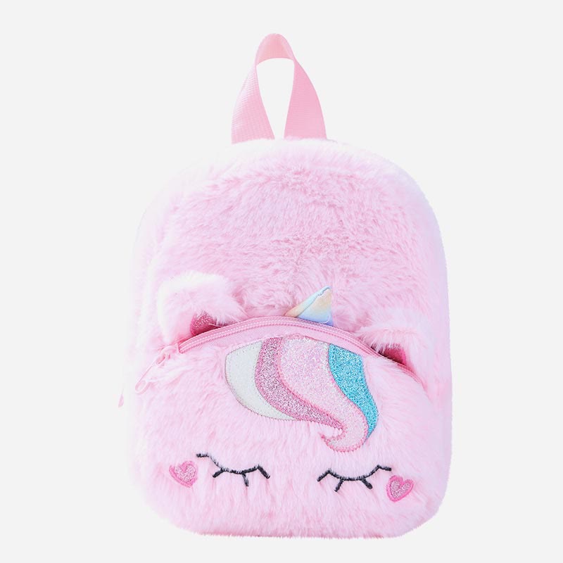 Backpack For Women Unicorn Furry Cute Cartoon Toddlers Kids Schoolbag