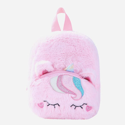 Backpack For Women Unicorn Furry Cute Cartoon Toddlers Kids Schoolbag