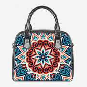 PU Leather Floral Purses Top Handle Bag Crossbody Handbag Satchel Bags