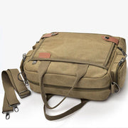Messenger Bag for Men Casual Canvas Multi-Pocket crossbody bag