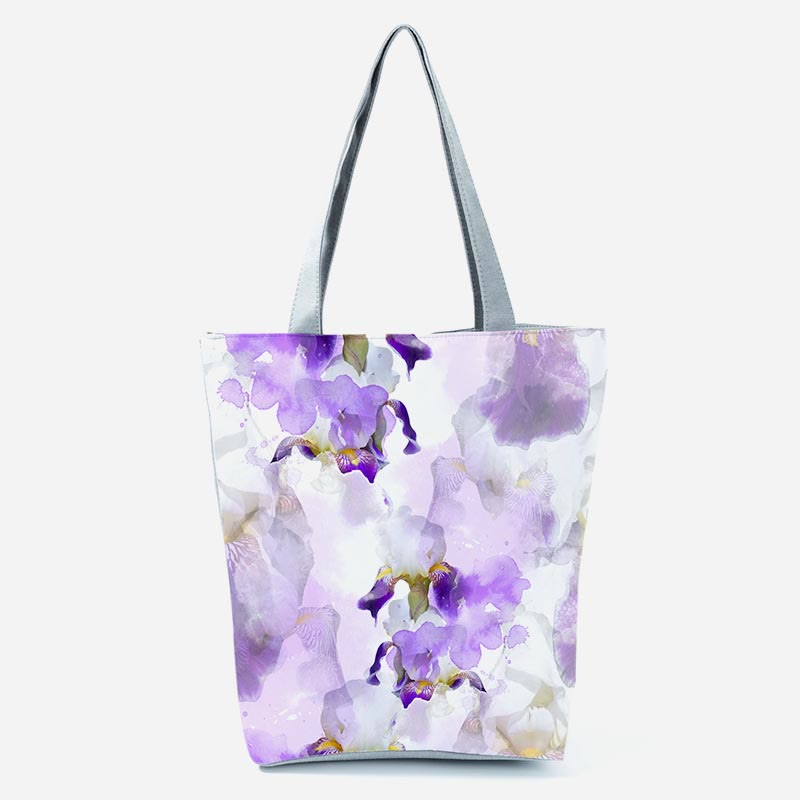 Tote Bag For Women Floral Print Large Capacity Shoulder Bag