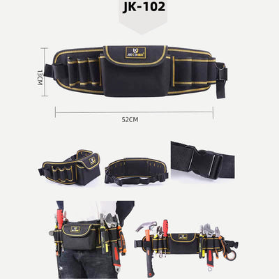 Multi-Pocket Tool Bag Oxford Tool Belt Adjustable Belt Durable Construction