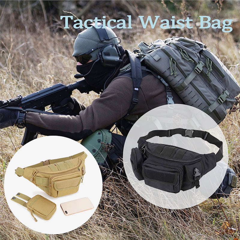 Camouflage Tactical Crossbody Bag Wear Resistant Hip Belt Waist Pack