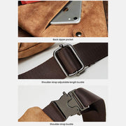 Men's Anti-theft Genuine Leather Sling Bag
