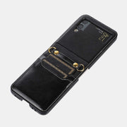 FREE TODAY: Phone Case For Z Flip 4 Crossbody Clamshell Leather Protection Case