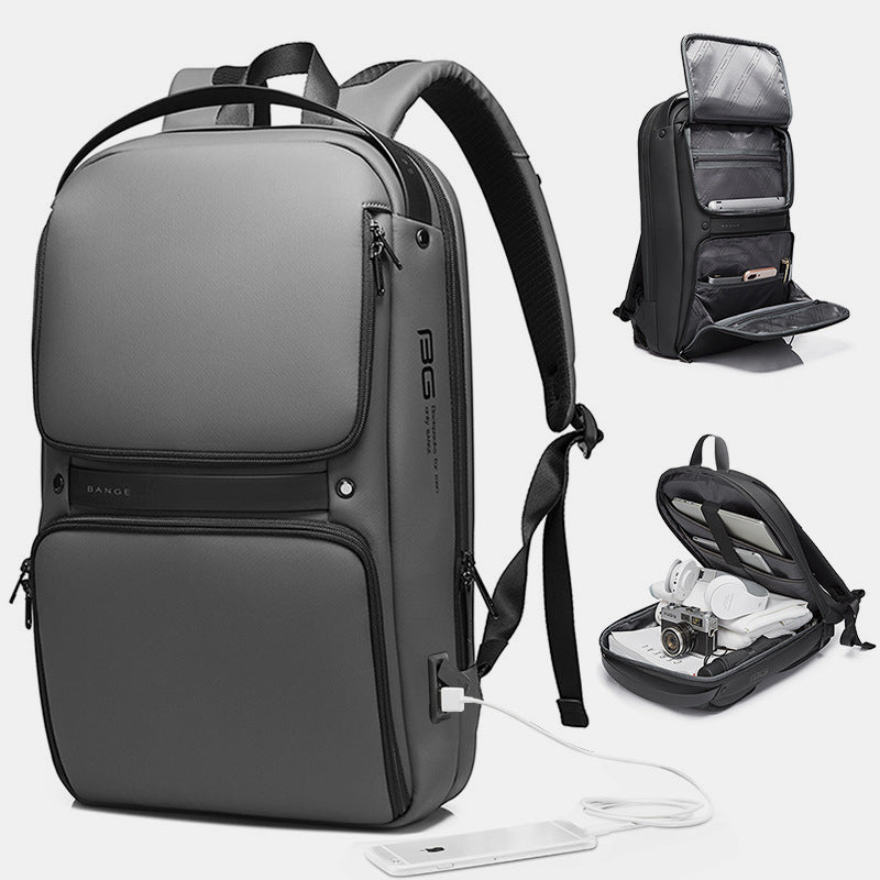 Men's Waterproof Multifunction Business Laptop Bacpack with USB Charging Port