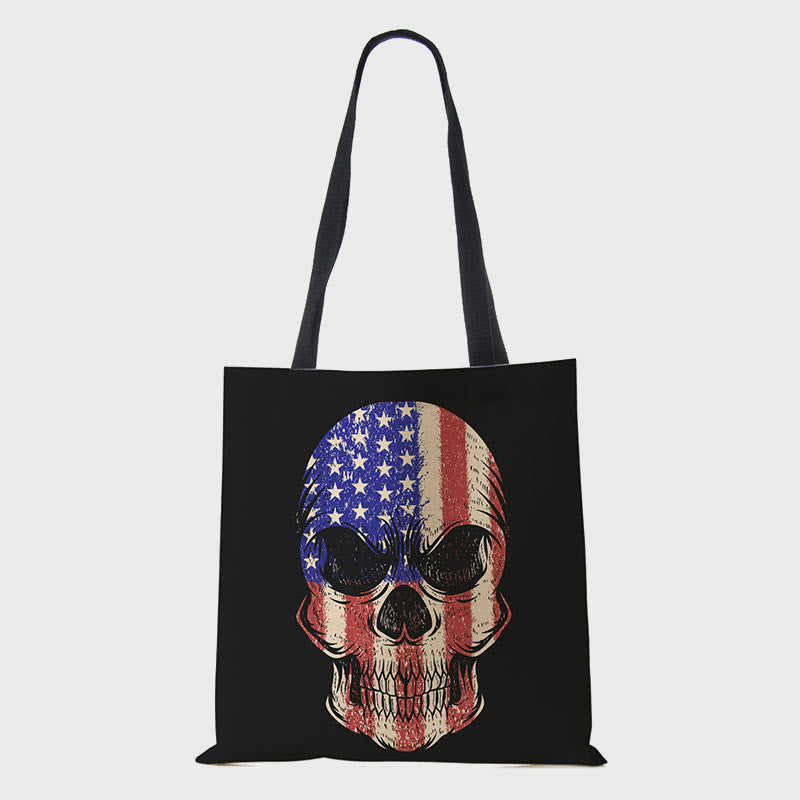 Tote For Women American Flag Printing Multiple Pattern Shoulder Bag