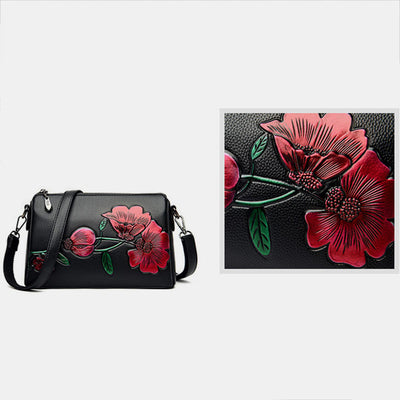 2 Way-Use Large Capacity Embroidery Elegant Crossbody Bag