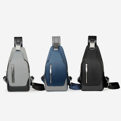 USB Charging Waterproof Sling Bag