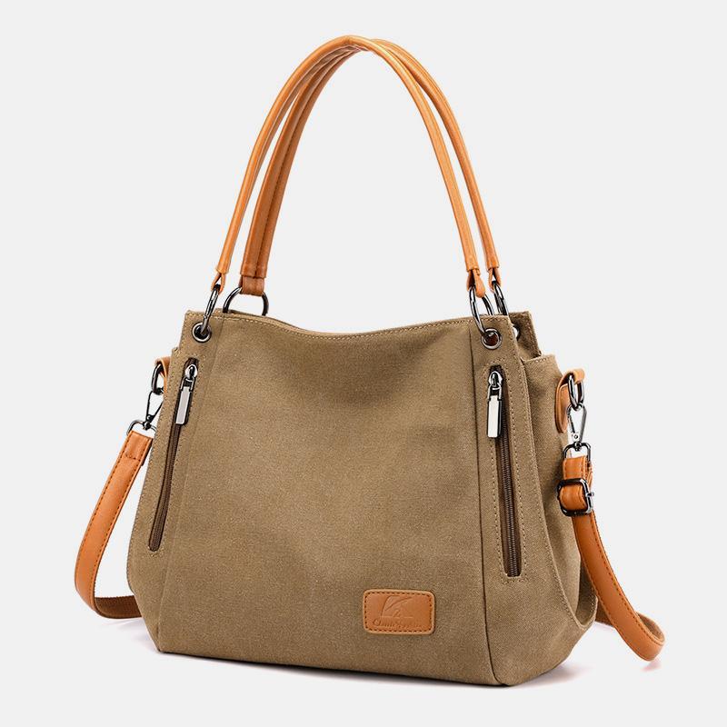 Large Capacity Casual Canvas Crossbody Bag