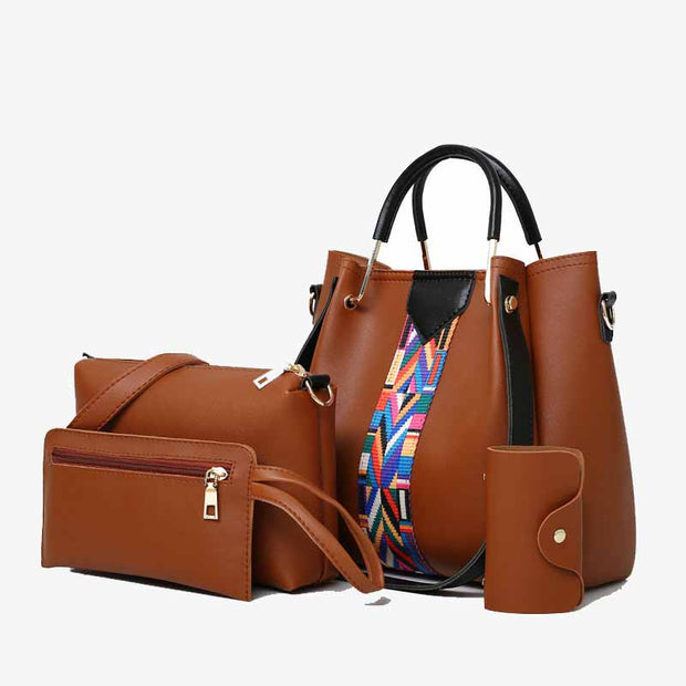 4 Pcs Bag Set Durable Handle Elegant Crossbody Bag