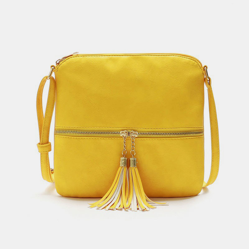 Large Capacity Tassel Crossbody Bag