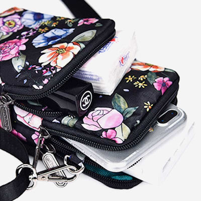 Lightweight Mini Shoulder Bag Women Purse Floral Crossbody Wallet Phone Bag