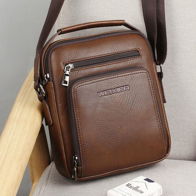 Limited Stock: Messenger Bag for Men Casual PU Leather Crossbody Shoulder Bag