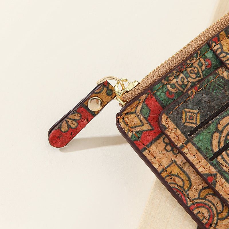 Vintage Bohemian Small Wallet Eco-Friendly Ultra Thin Card Bag