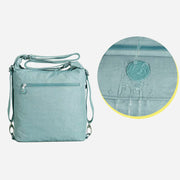Multifunction Nylon Backpack Lightweight Waterproof Crossbody Bag Handbag Purse