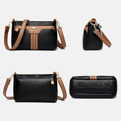 Horizontal Crossbody Bag Double Strap Underarm Purse For Women