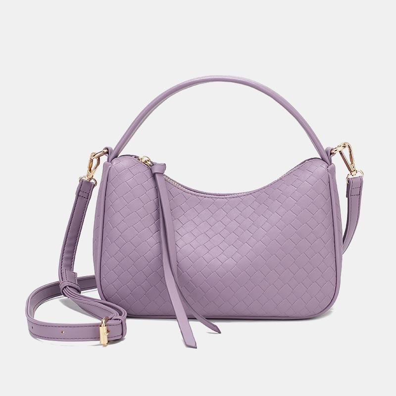 Shoulder Bag For Women Concise Style Plain Color Crossbody Bag