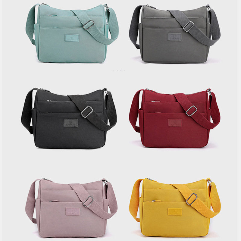 Multi Pocket Roomy Women Purse Handbags Solid Color Casual Crossbody Shoulder Bag