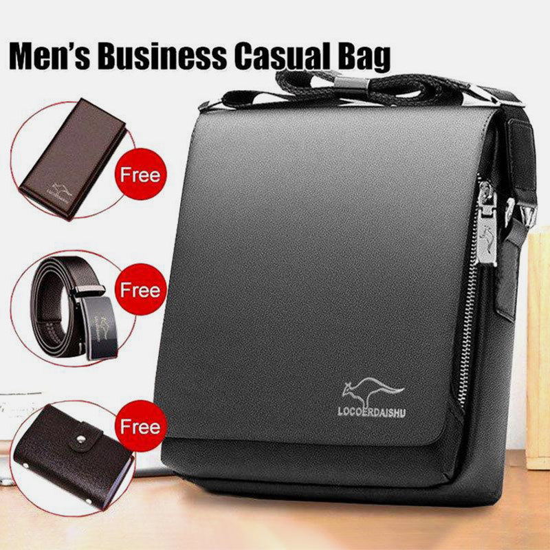 Super Large Capacity Waterproof Business Briefcase Crossbody Bag