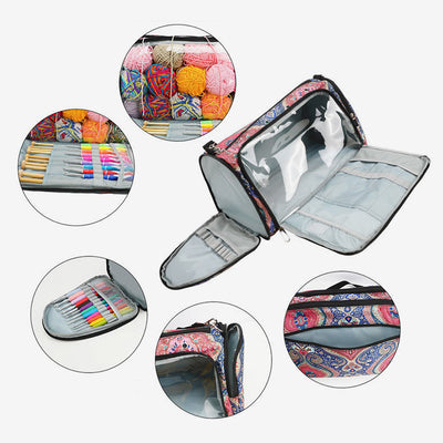 Multifunctional Storage Bag For Home Knitting Accessories Oxford Handbag