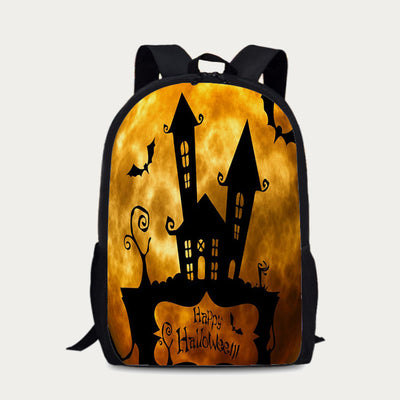 Backpack For Halloween Party Fliying Bat Funny Travel Pack