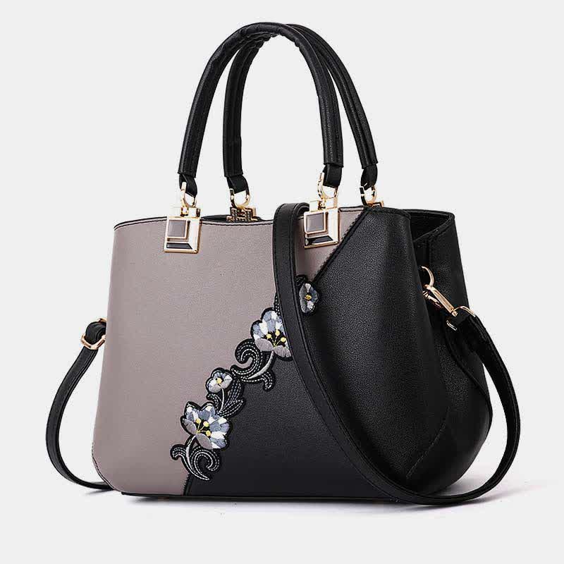 Leather Tote Handbags for Women Zipper Shoulder Purse with Crossbody Strap