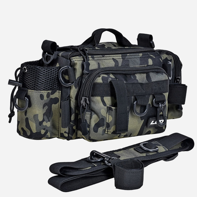 Camouflage Fishing Accessory Detachable Strap Oxford Fisshing Bag For Outdoor